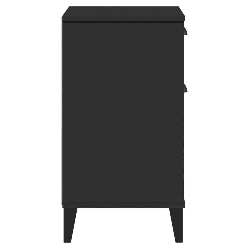 Mesa de cabeceira VIKEN derivados de madeira preto