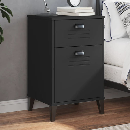 Mesa de cabeceira VIKEN derivados de madeira preto