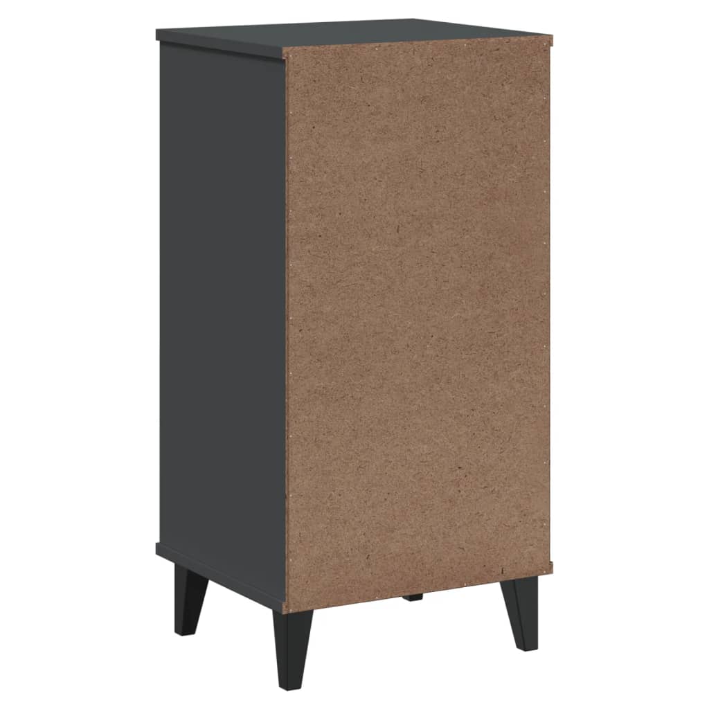 Mesa de cabeceira VIKEN derivados de madeira cinzento antracite