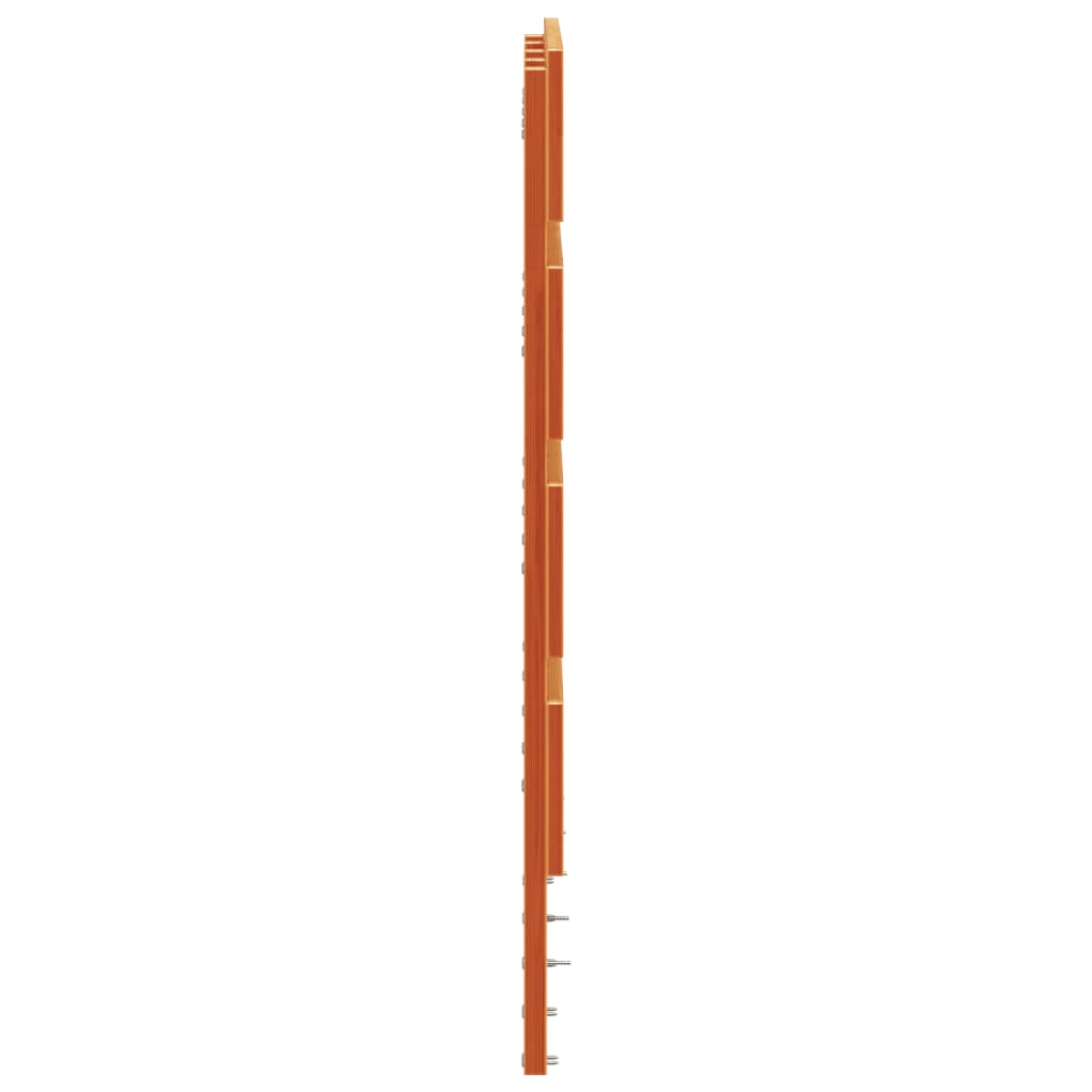 Cabeceira 120 cm madeira de pinho maciça castanho-mel