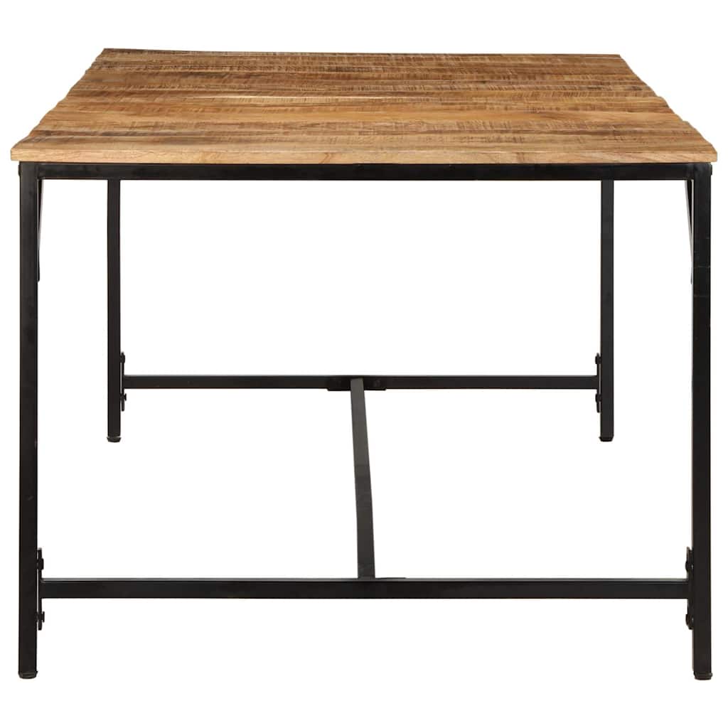 Mesa de jantar 200x100x75 cm madeira de mangueira maciça áspera