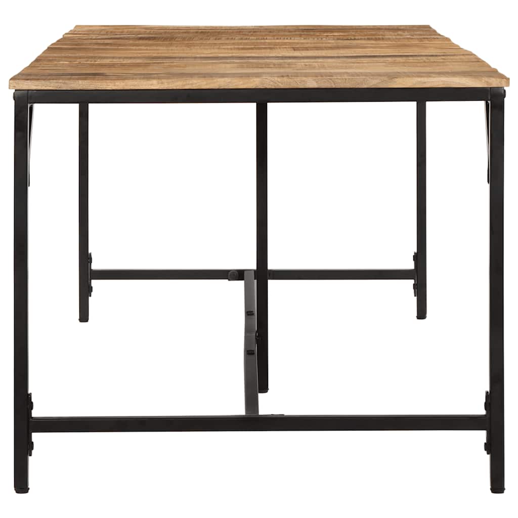 Mesa de jantar 220x90x75 cm madeira de mangueira maciça áspera