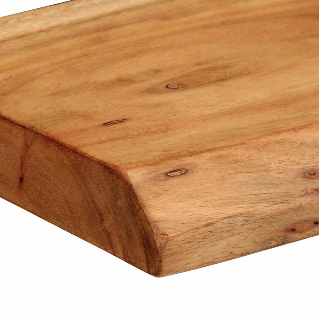 Prateleiras parede 2 pcs 30x20x3,5 cm madeira de acácia maciça