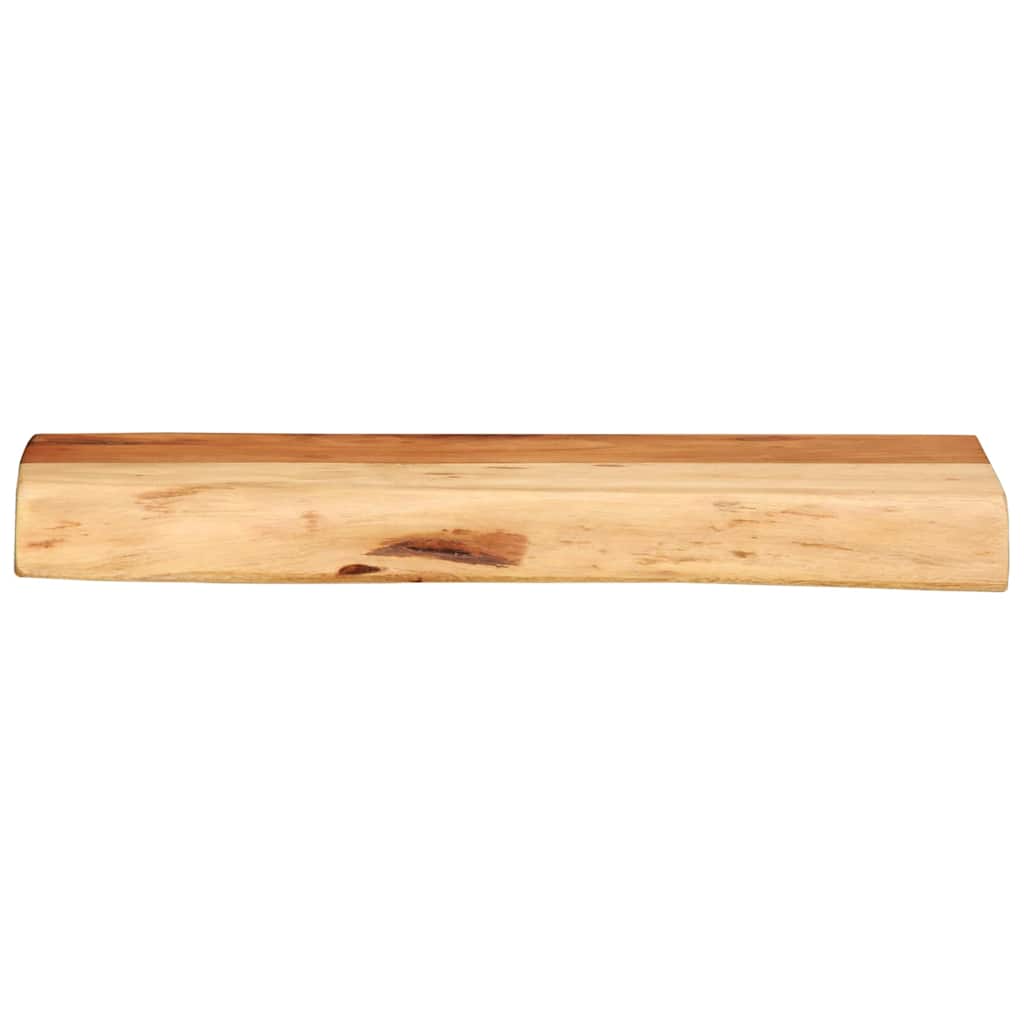 Prateleiras parede 2 pcs 40x20x3,5 cm madeira de acácia maciça