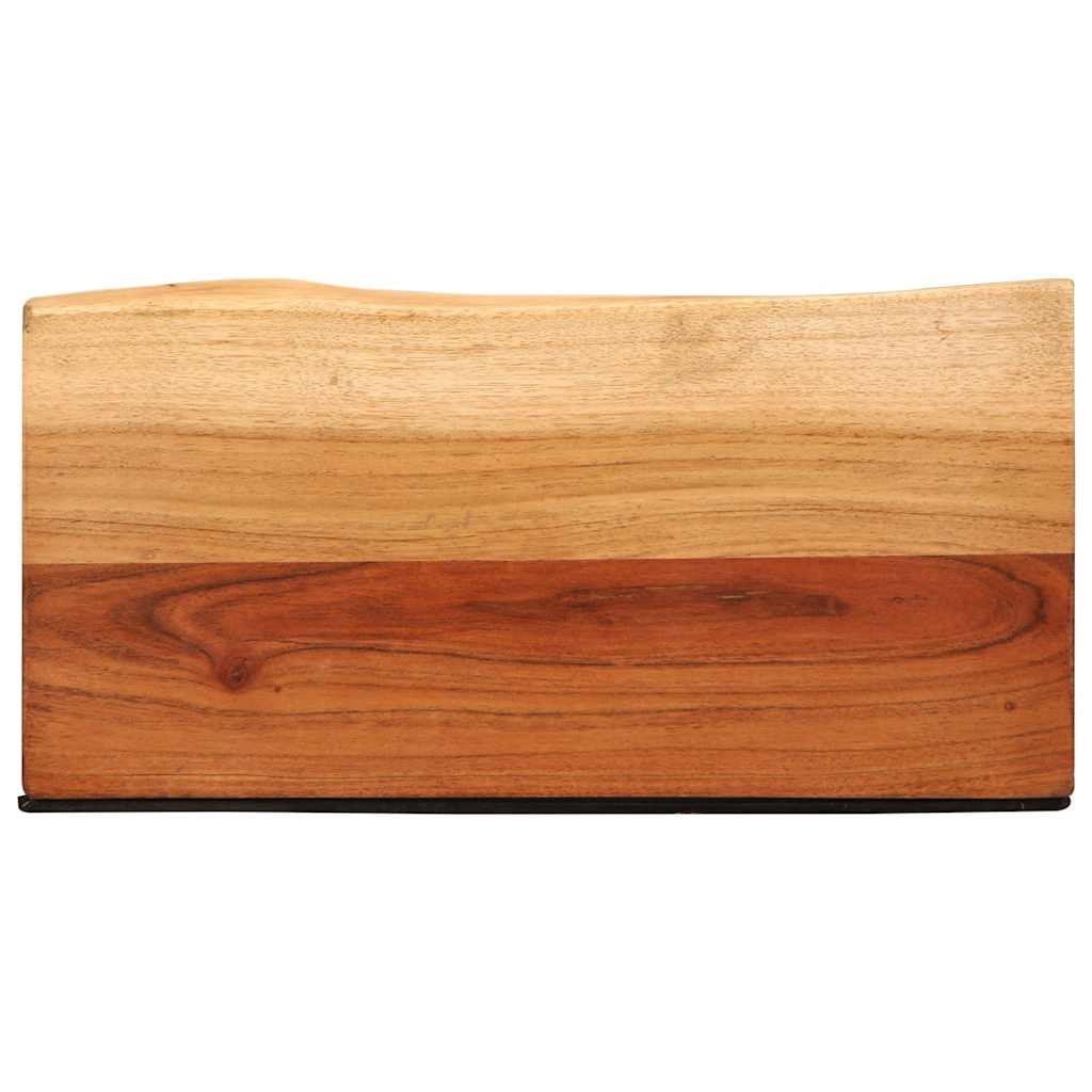 Prateleiras parede 2 pcs 40x20x3,5 cm madeira de acácia maciça