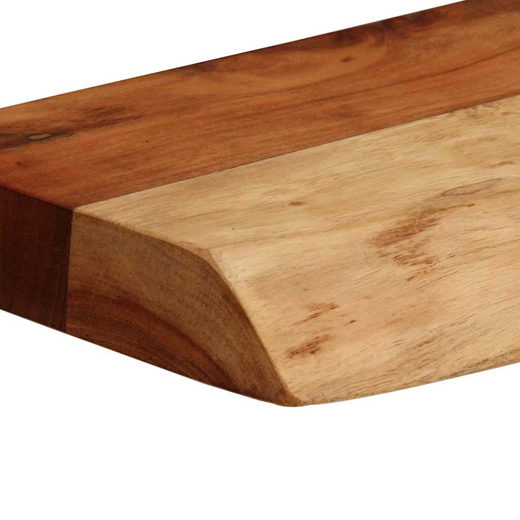 Prateleiras parede 2 pcs 40x20x3,5 cm madeira de acácia maciça