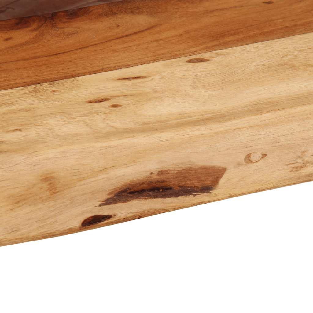 Prateleiras parede 2 pcs 40x20x3,5 cm madeira de acácia maciça
