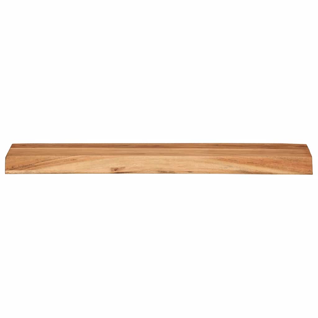 Prateleiras parede 2 pcs 60x20x3,5 cm madeira de acácia maciça
