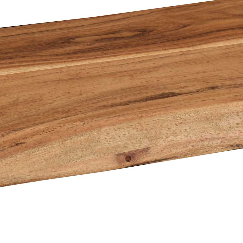 Prateleiras parede 2 pcs 60x20x3,5 cm madeira de acácia maciça