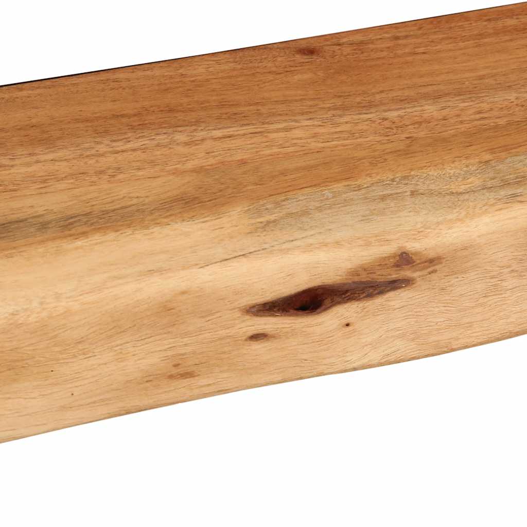 Prateleiras parede 2 pcs 80x20x3,5 cm madeira de acácia maciça