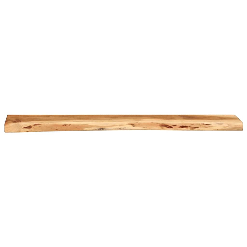 Prateleiras parede 2 pcs 100x20x3,5 cm madeira de acácia maciça
