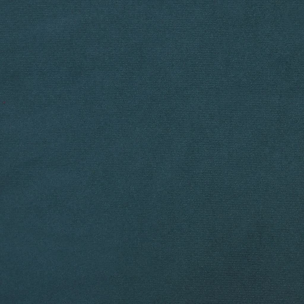 Sofá-cama de 2 lugares veludo azul