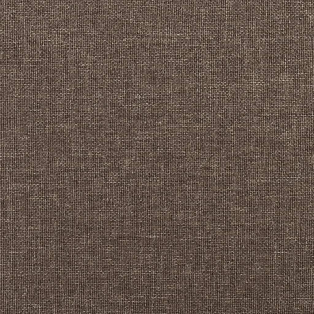 Sofá-cama de 2 lugares tecido cinzento-acastanhado