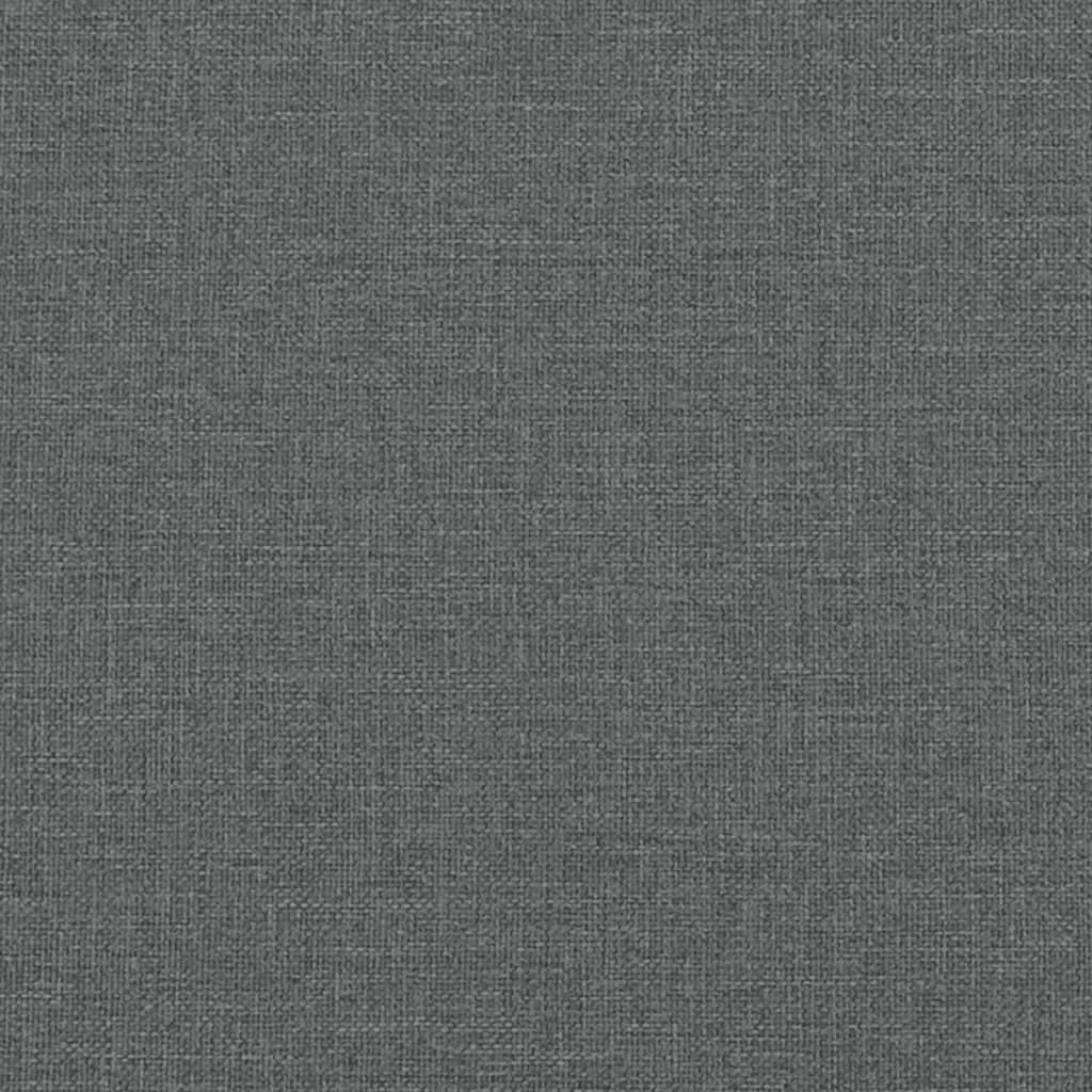 Sofá-cama 2 lugares com duas almofadas tecido cinzento-escuro