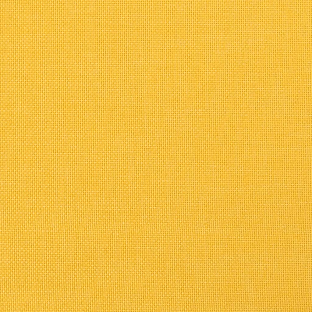 Sofá-cama de 2 lugares tecido amarelo
