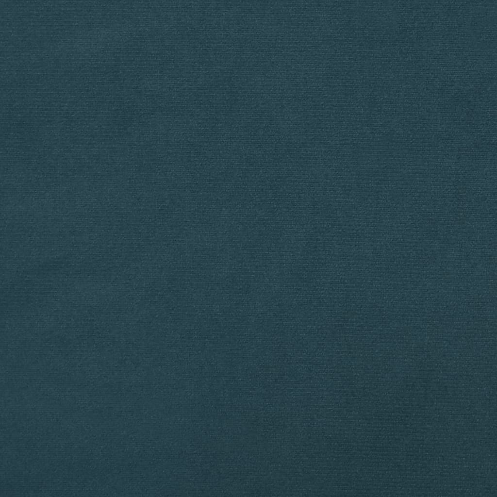 Sofá-cama 2 lugares com duas almofadas veludo azul