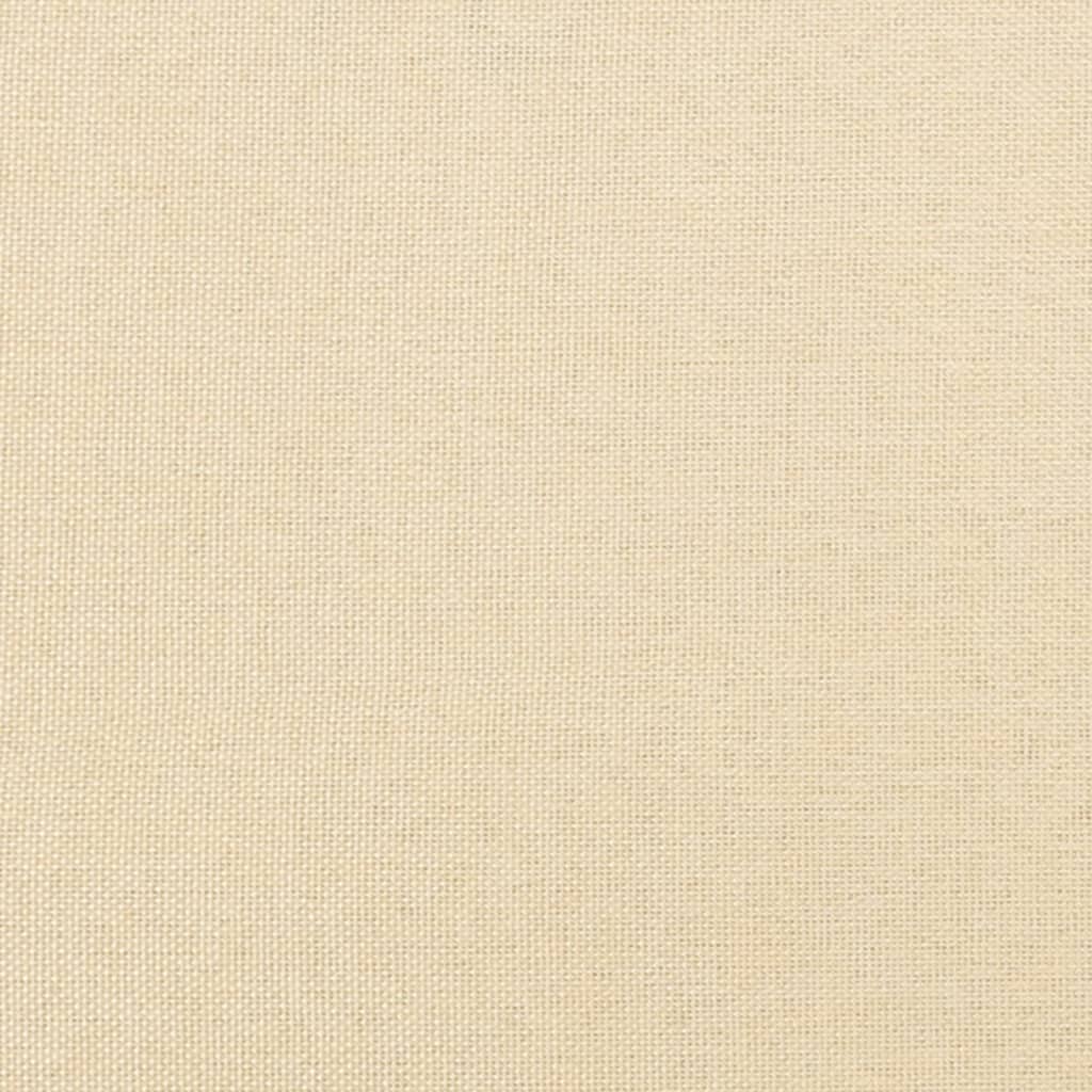 Sofá-cama 2 lugares com duas almofadas tecido cor creme