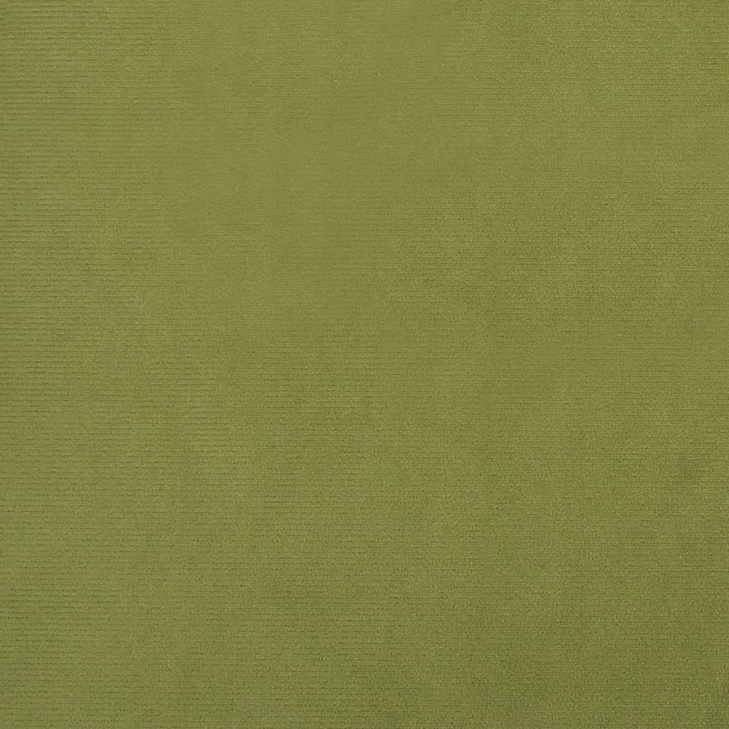Sofá-cama de 2 lugares veludo verde-claro