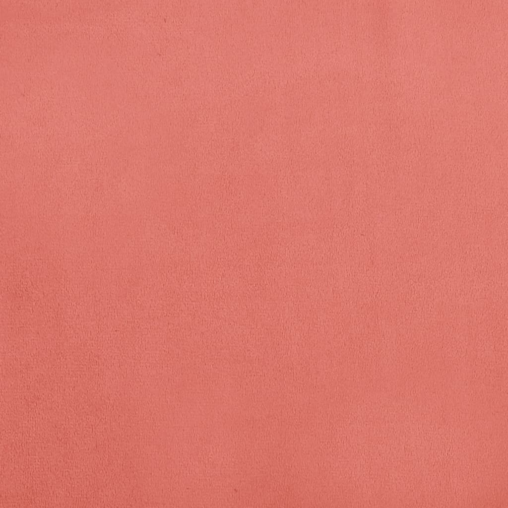Sofá-cama 2 lugares com duas almofadas veludo rosa