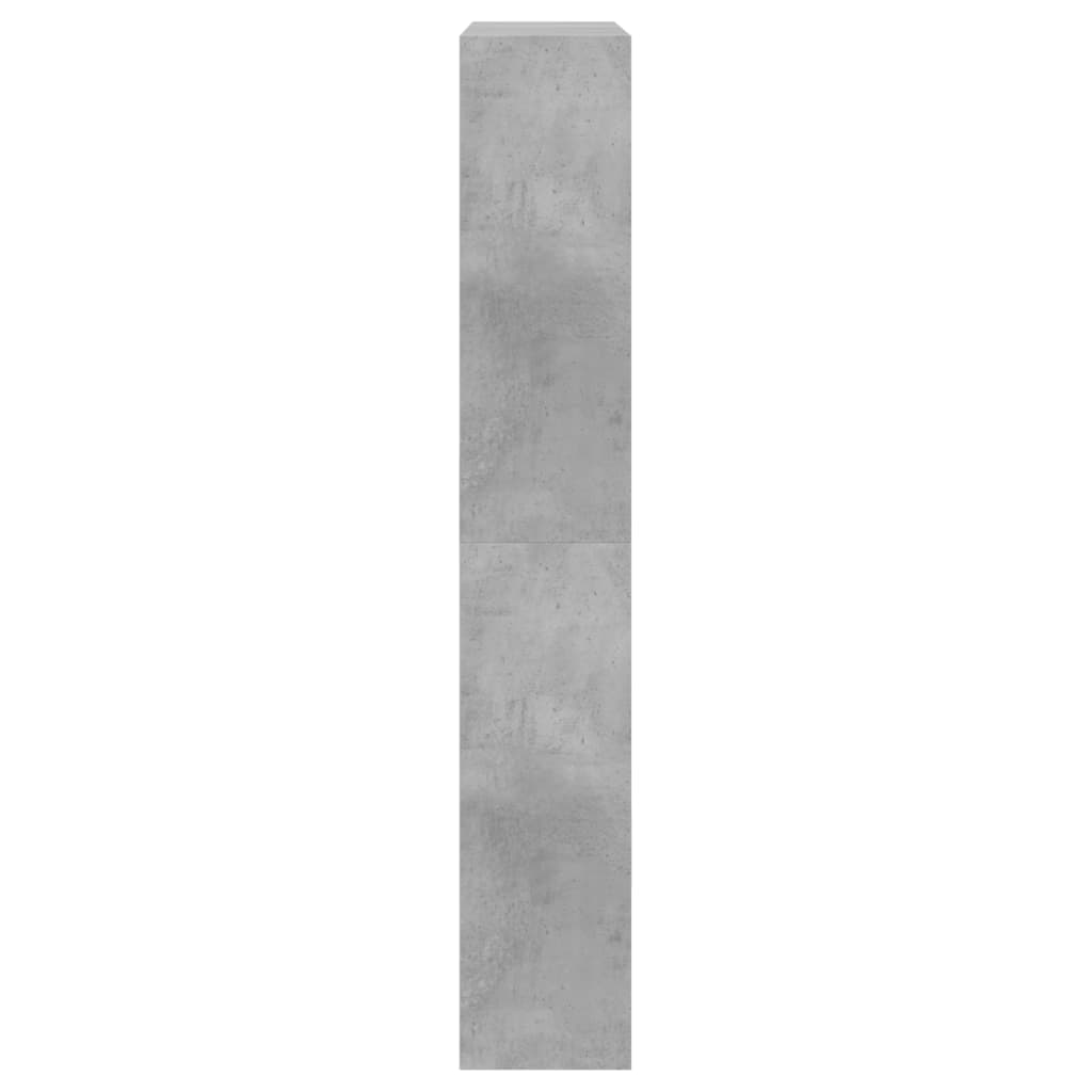 Sapateira 80x21x125,5 cm derivados de madeira cinzento cimento