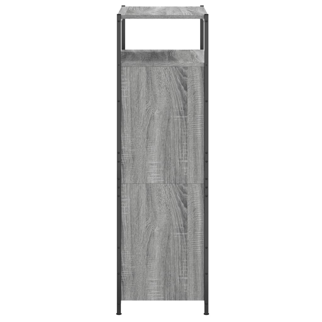 Sapateira 60x34x112 cm derivados de madeira cinzento sonoma