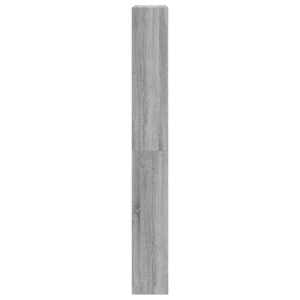 Sapateira c/ 4 gavetas articuladas 80x21x163,5 cm cinza sonoma