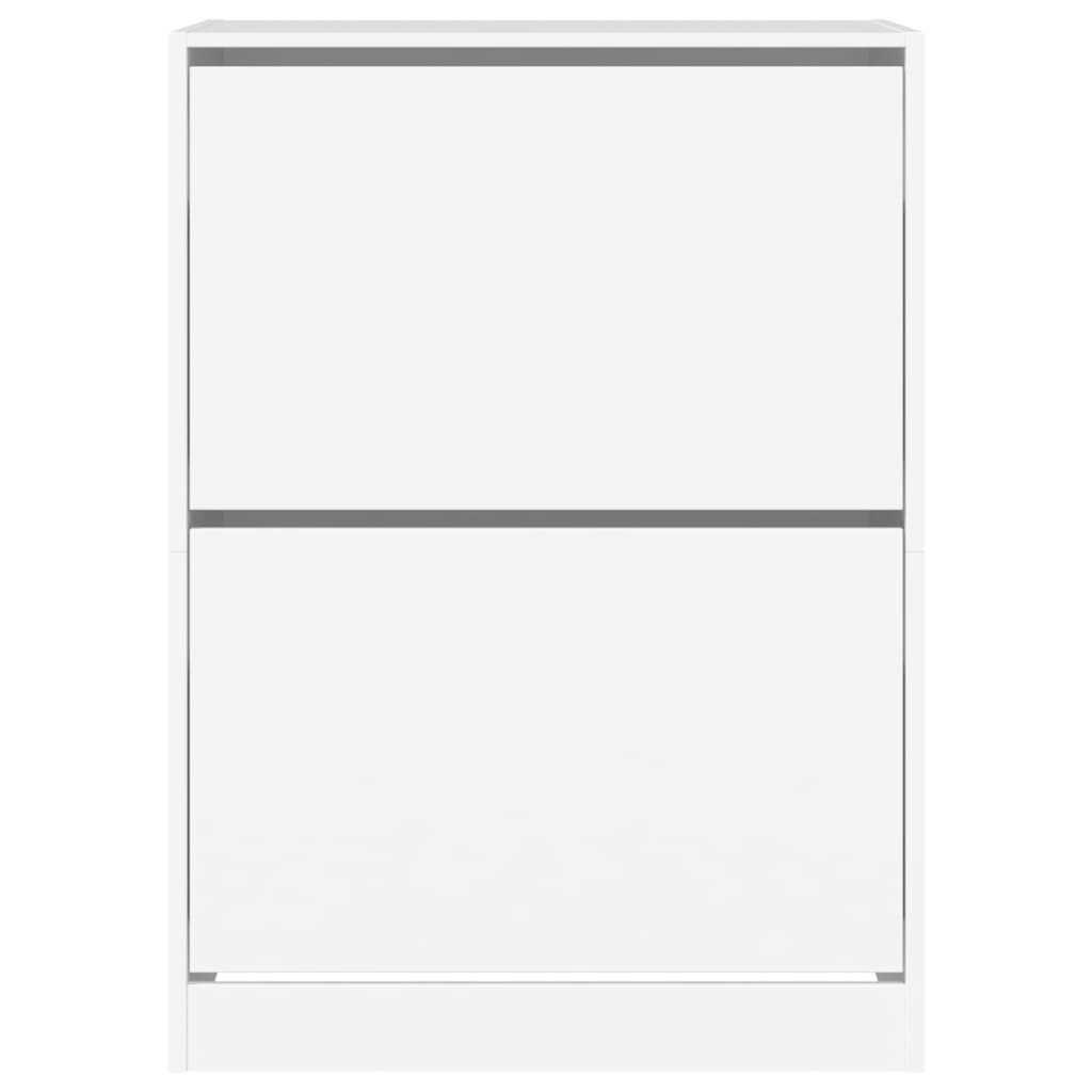 Sapateira c/ 2 gavetas articuladas 80x42x108 cm branco