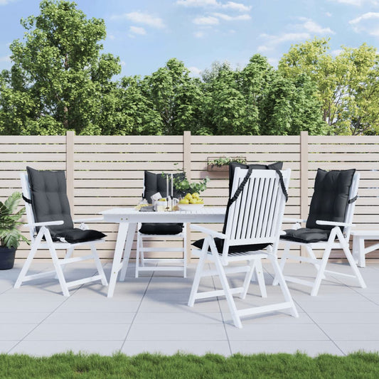 Almofadões p/ cadeira encosto alto 4pcs tecido oxford antracite