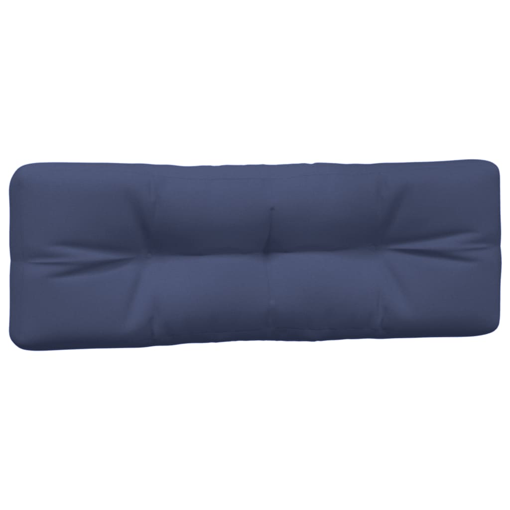 Almofadões para sofá de paletes 2 pcs tecido azul-marinho