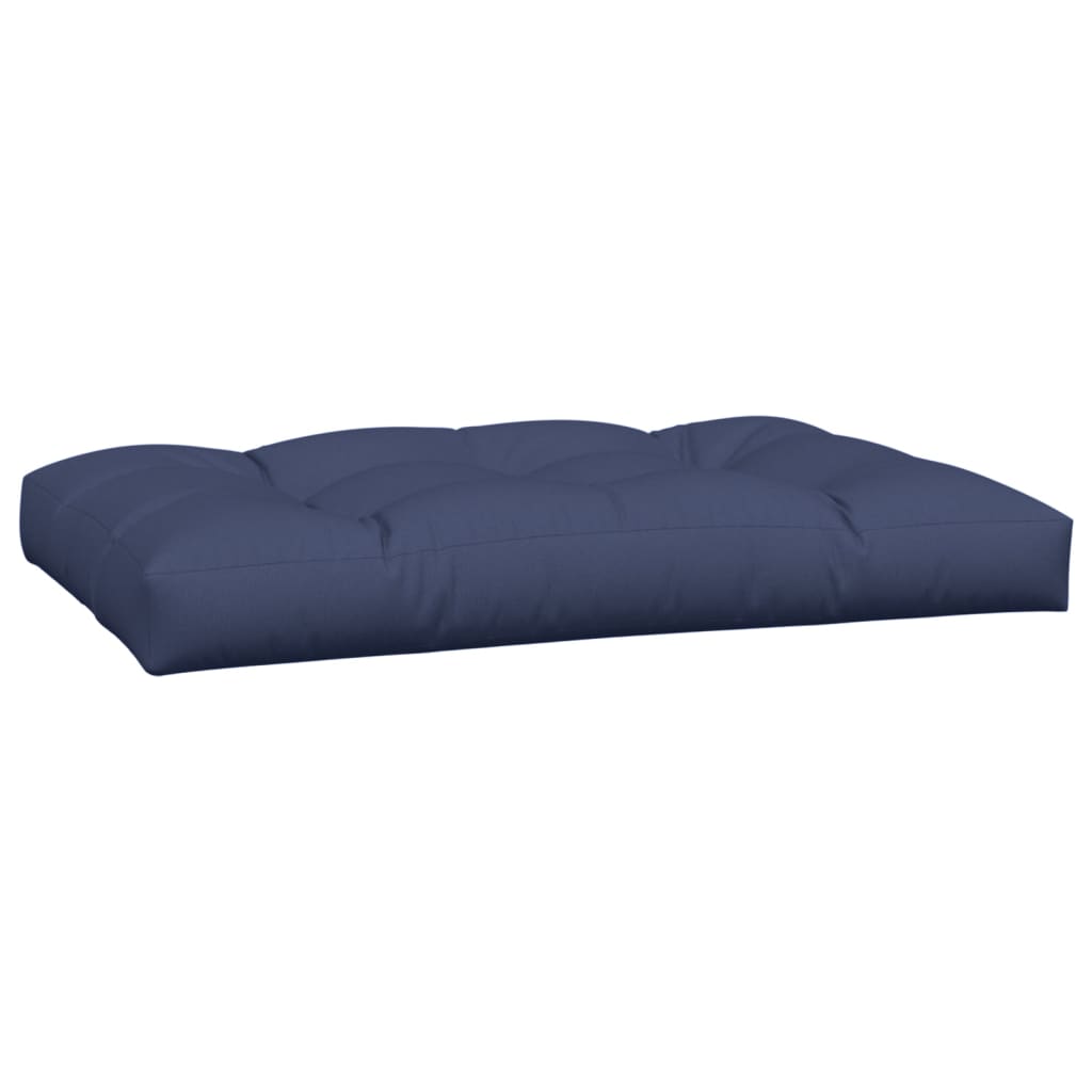 Almofadões para sofá de paletes 2 pcs tecido azul-marinho