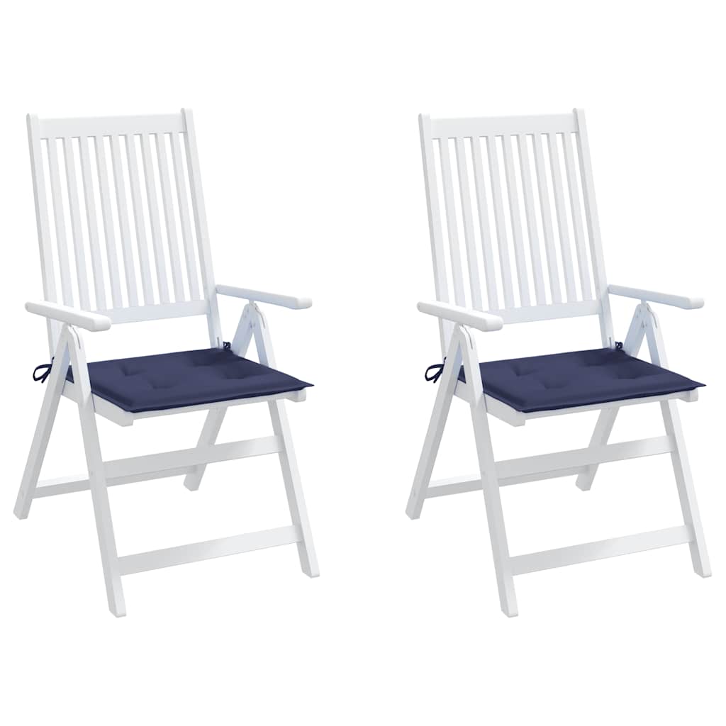 Almofadões p/ sofá de paletes 2 pcs tecido oxford azul-marinho