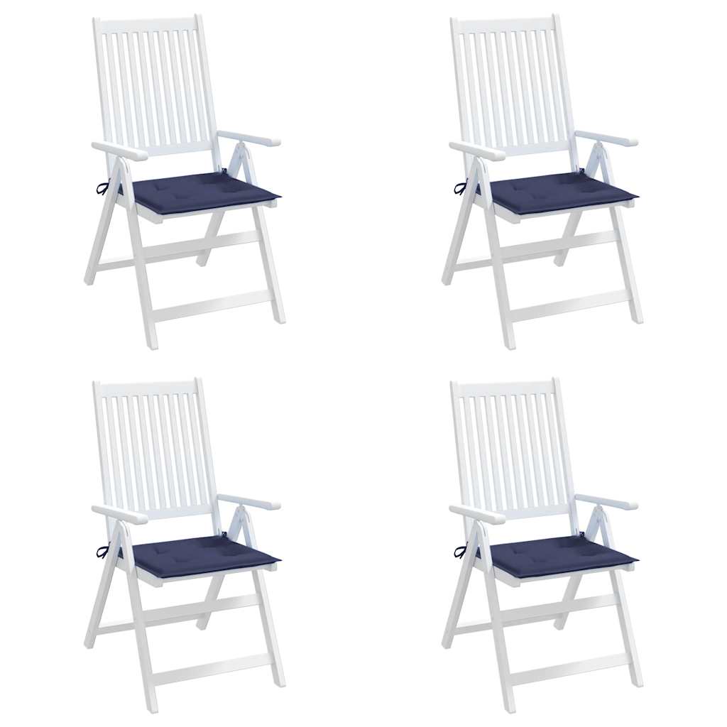 Almofadões p/ sofá de paletes 4 pcs tecido oxford azul-marinho