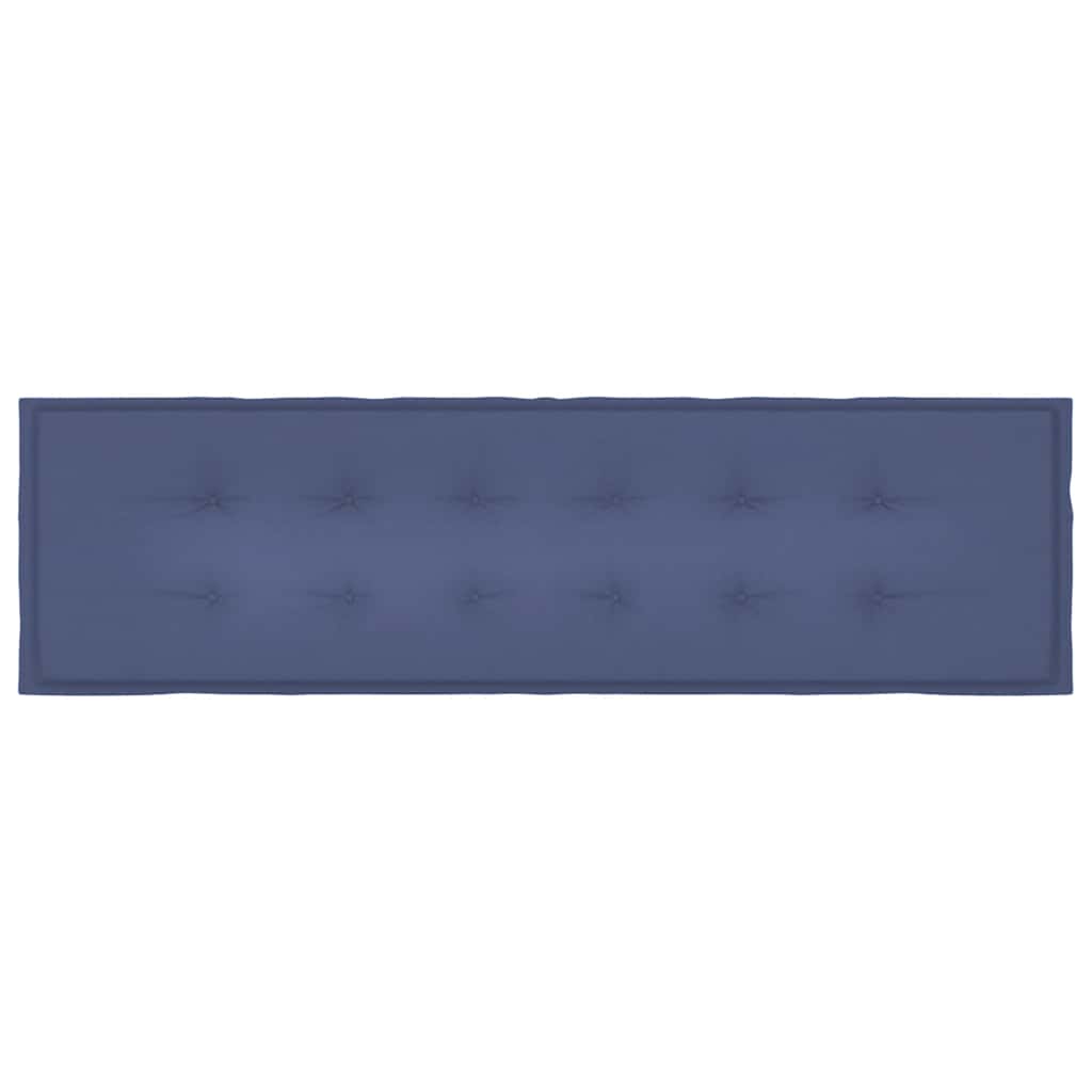 Almofadão p/ banco jardim 180x50x4cm tecido oxford azul-marinho