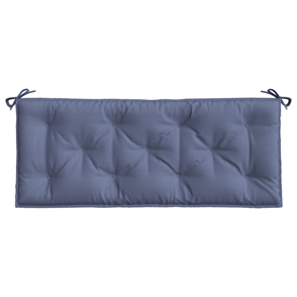Almofadões banco jardim 2 pcs 120x50x7cm oxford azul-marinho