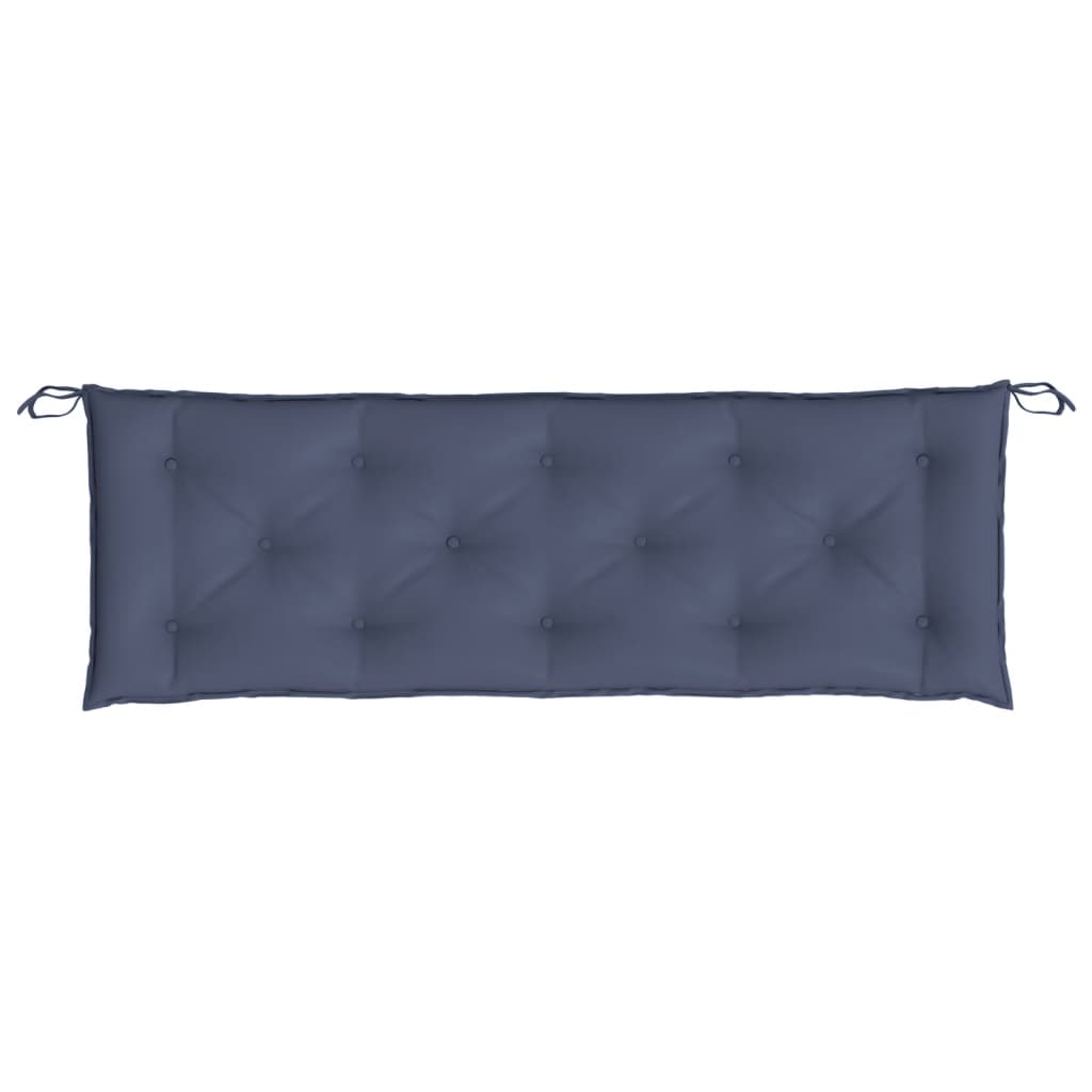 Almofadões banco jardim 2 pcs 150x50x7cm oxford azul-marinho