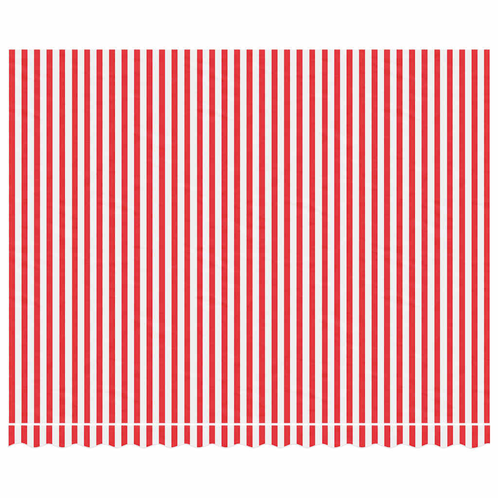 Tecido de substituição p/ toldo 4x3 m riscas vermelho/branco