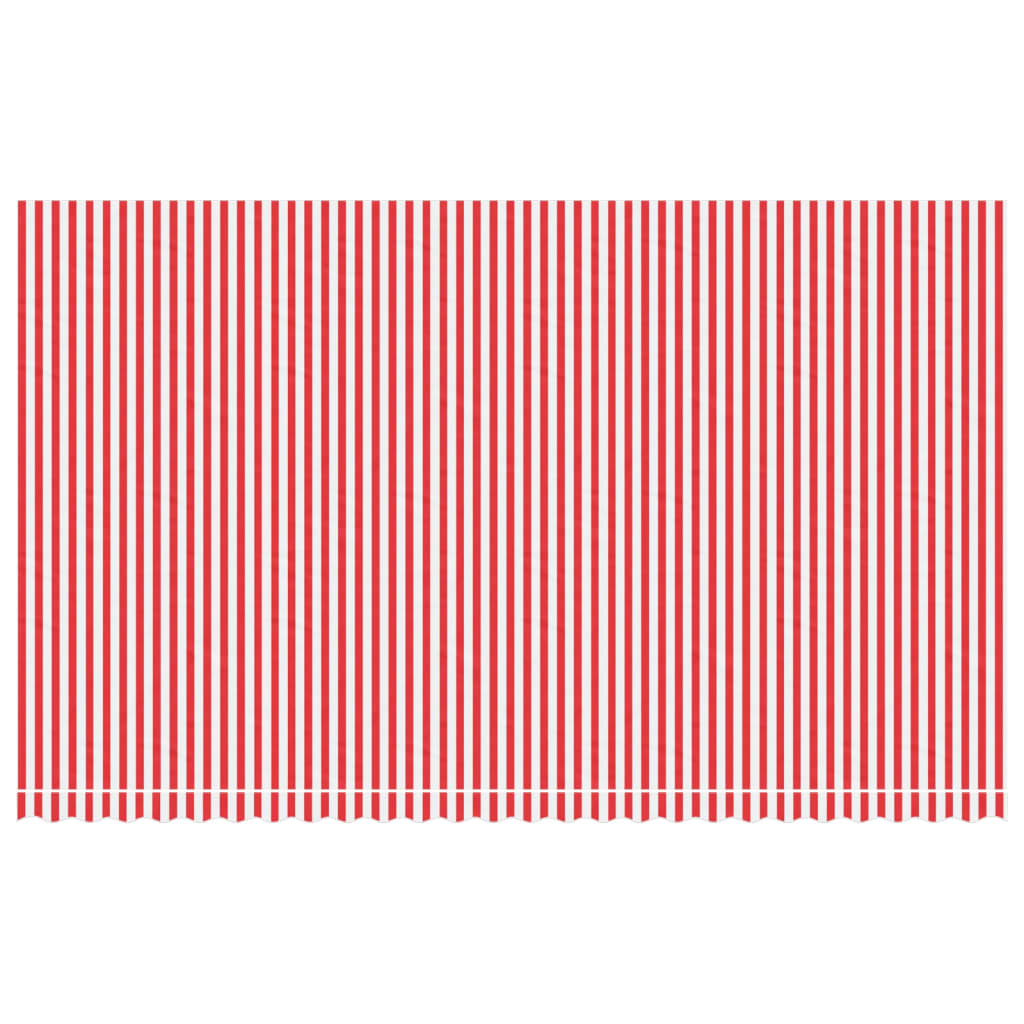 Tecido de substituição p/ toldo 6x3,5 m riscas vermelho/branco