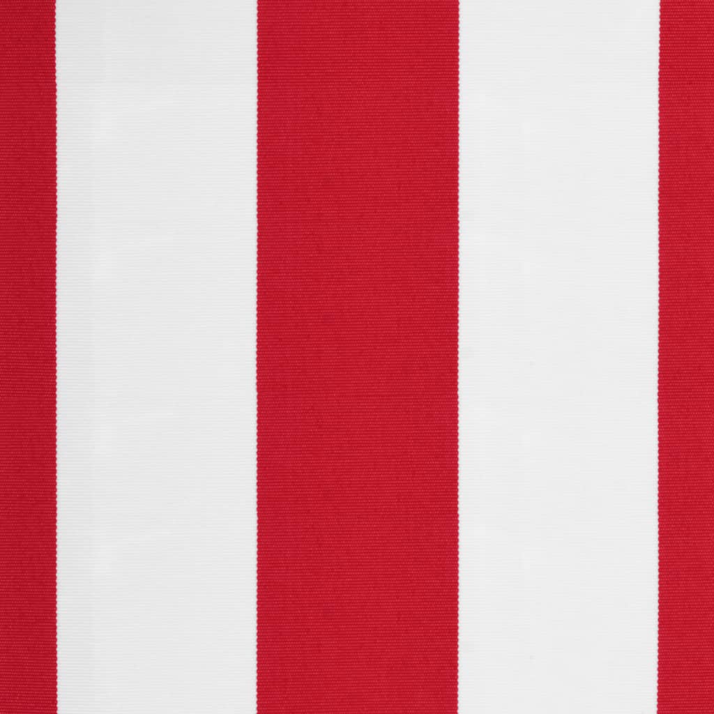 Tecido de substituição p/ toldo 6x3,5 m riscas vermelho/branco