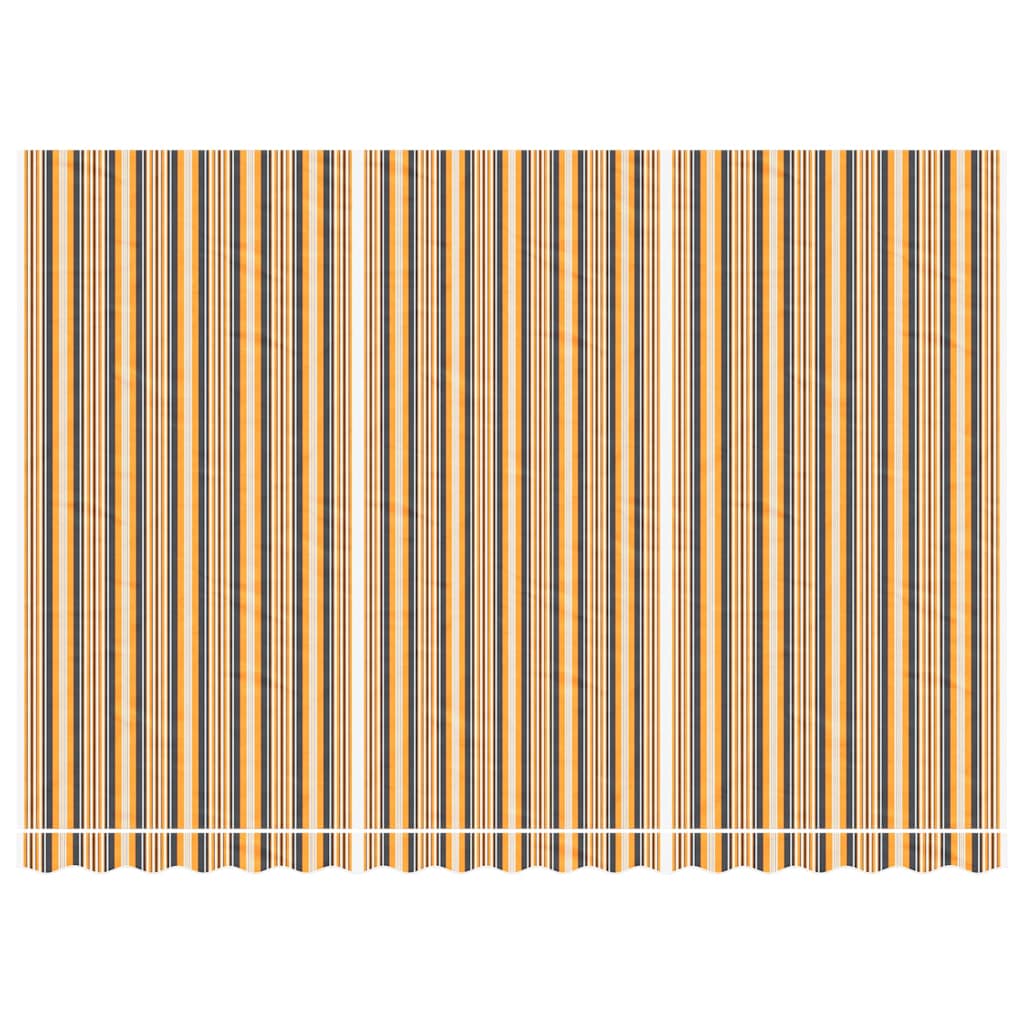 Tecido de substituição para toldo 4,5x3 m riscas multicor