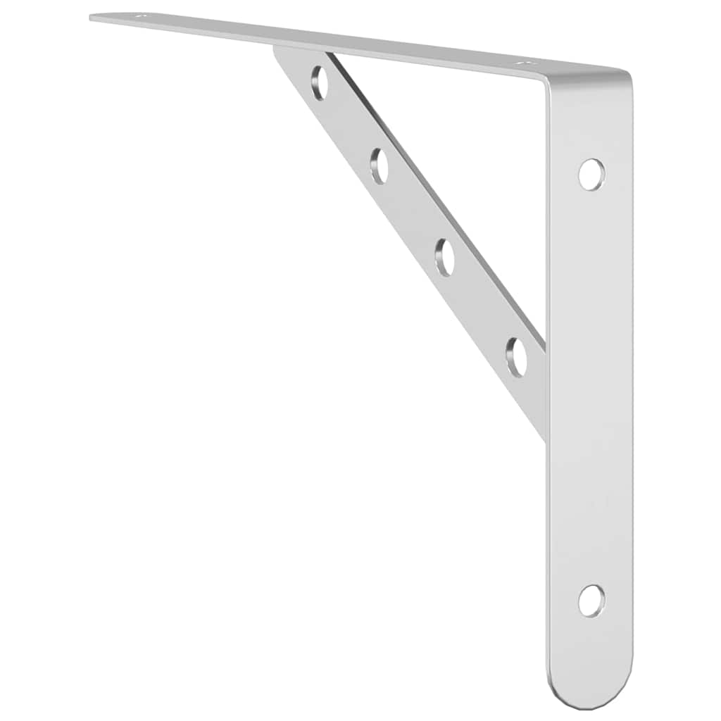 Suportes prateleira 4pcs 30x2,5x15,5 cm aço inoxidável prateado