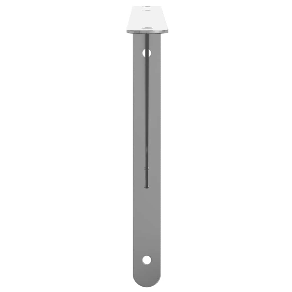 Suportes prateleira 4pcs 40x2,5x25 cm aço inoxidável prateado