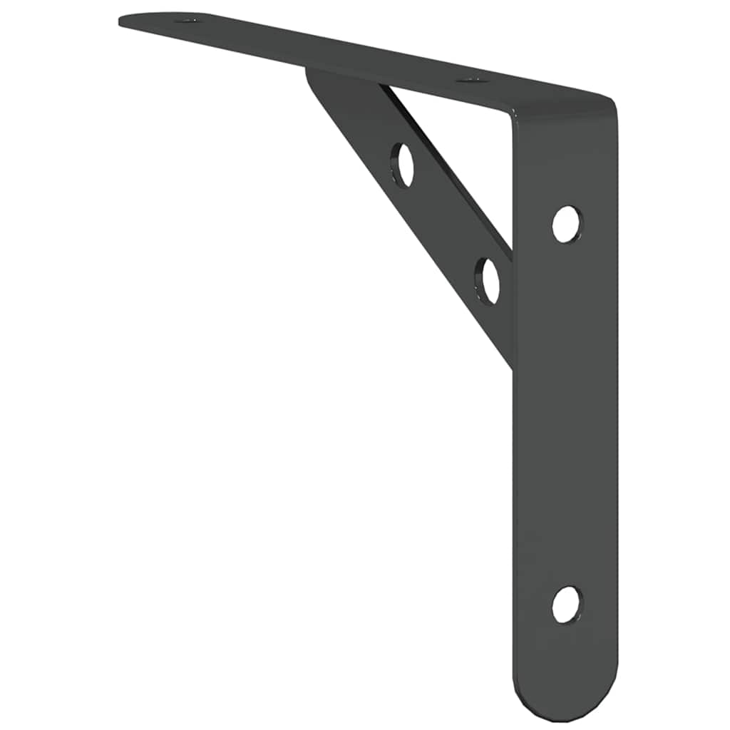 Suportes prateleira 4pcs 20x2,5x14 cm aço inoxidável prateado
