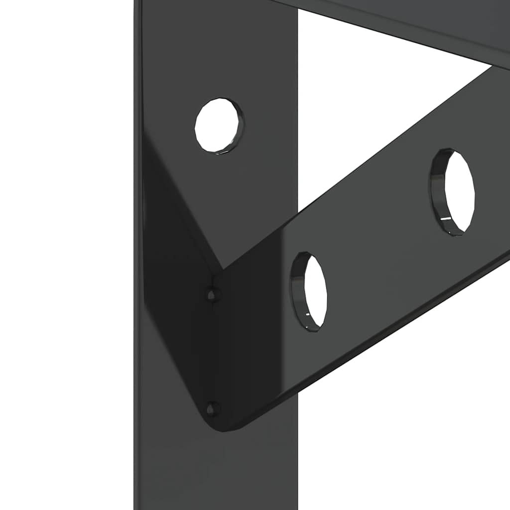 Suportes prateleira 4pcs 20x2,5x14 cm aço inoxidável prateado