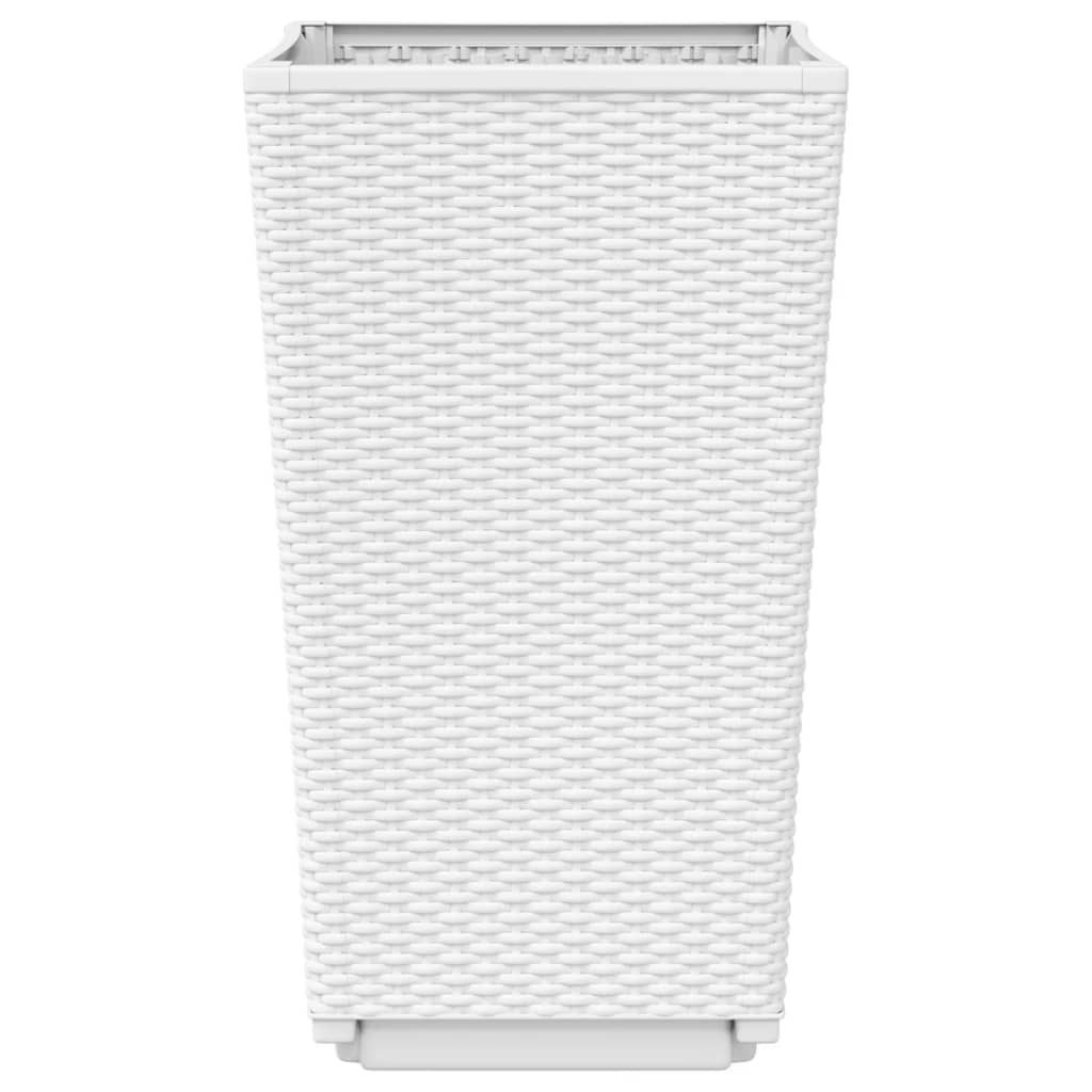 Vasos/floreiras 4 pcs 32,5x32,5x57 cm PP branco