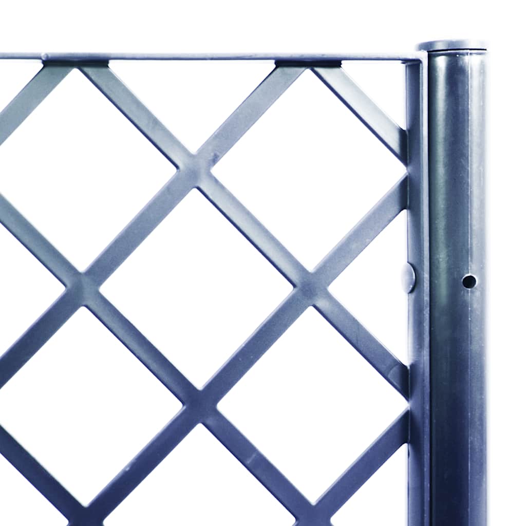 Vaso/floreira de jardim c/ treliça 200x160x142 cm PP cinzento azul