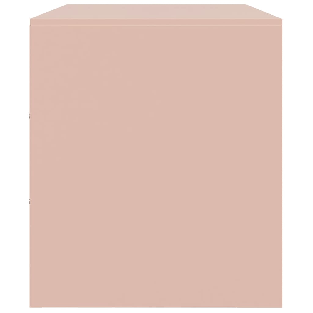 Móveis de TV aço rosa, 2 pcs