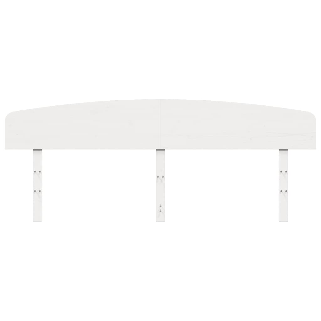 Cabeceira 180 cm madeira de pinho maciça branco