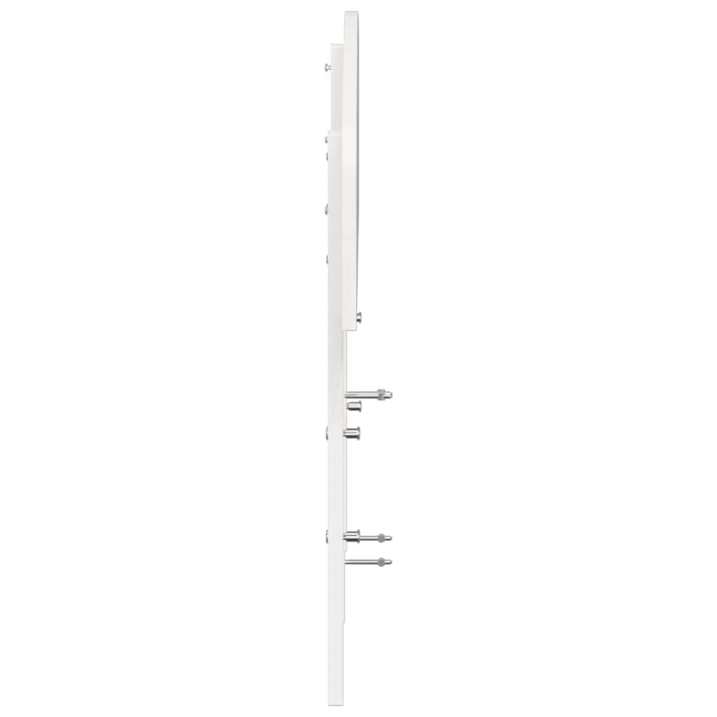 Cabeceira 180 cm madeira de pinho maciça branco