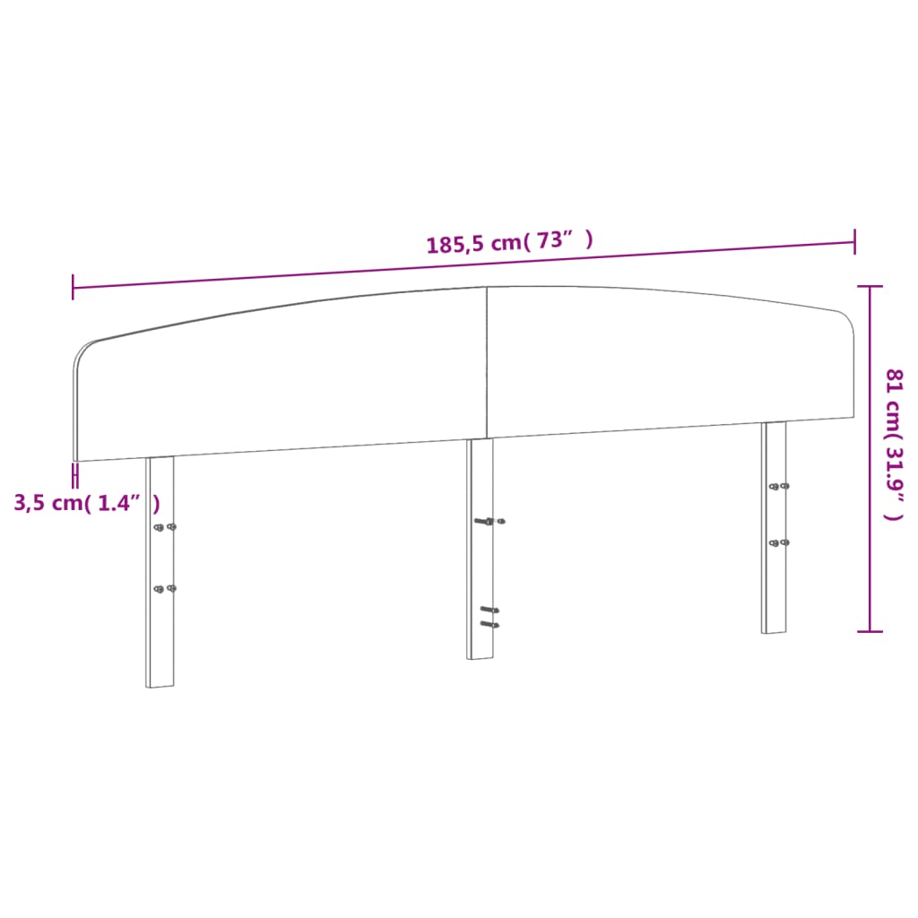 Cabeceira 180 cm madeira de pinho maciça branco