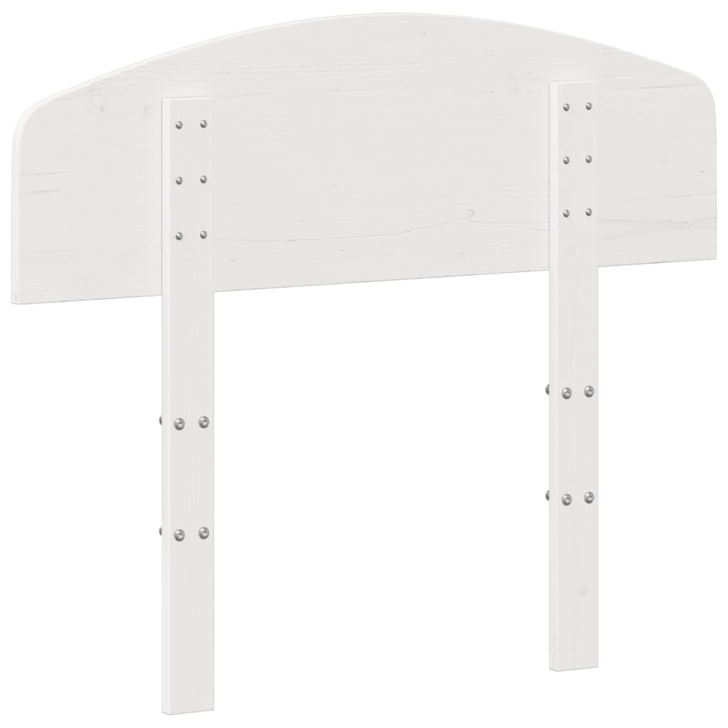 Cabeceira 90 cm madeira de pinho maciça branco